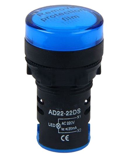 220V panel light indicator - blue