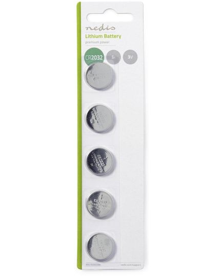 Coin cell lithium CR2032 / 5004LC 3V blister pack of 5
