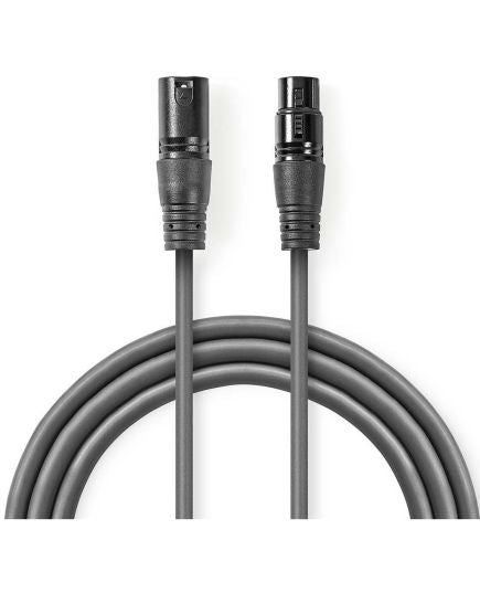 Balanced XLR 3 pin male to female audio cable 10m