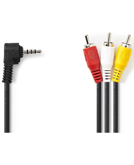 Audio video cable 3.5mm male-3x RCA male 2m
