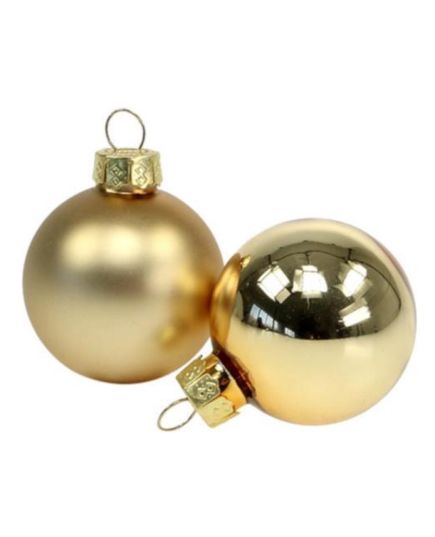 Pack of 15 Christmas balls 3cm gold Christmas Gifts