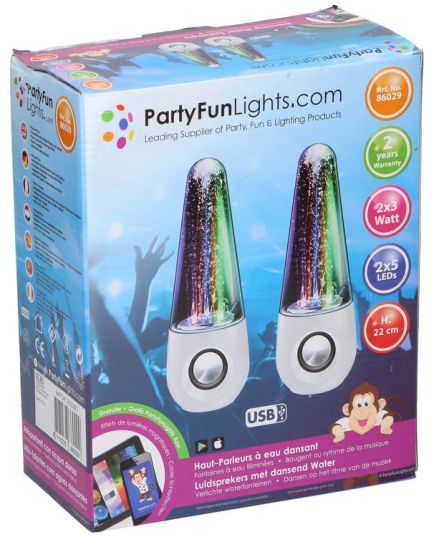 PC speakers 2x 3W with water effect Party FunLights