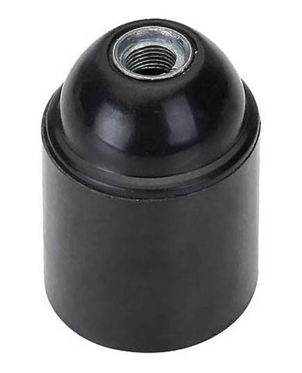 Vito bakelite black E27 lamp holder
