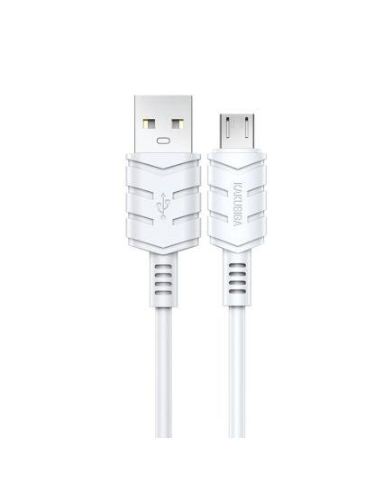 White KSC-716 microUSB charging and synchronization cable 2m 3A