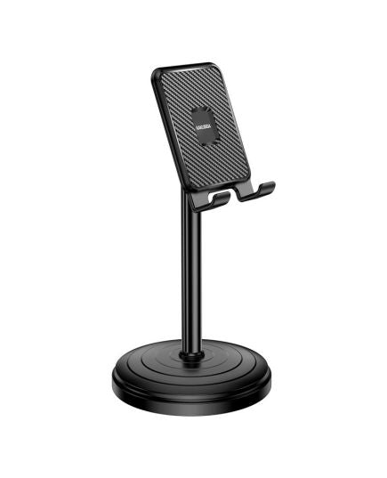 Desktop stand for smartphones and tablets, black