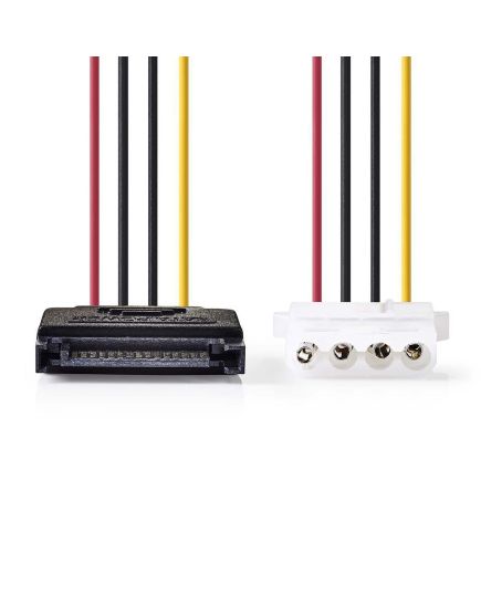 Internal power cable SATA 15 pin male to Molex female 0.15m Different