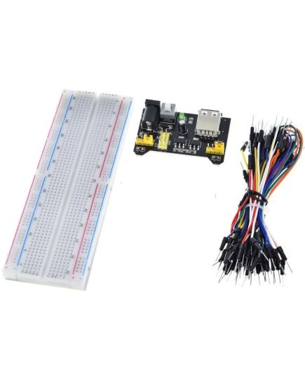 MB102 830 point breadboard kit with jumper wires and power module