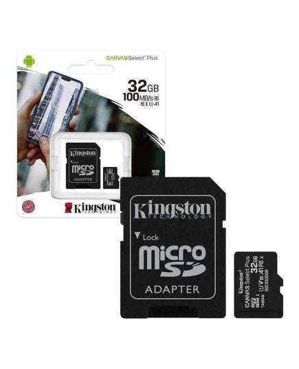 Kingston microSD memory card 32GB with adapter
