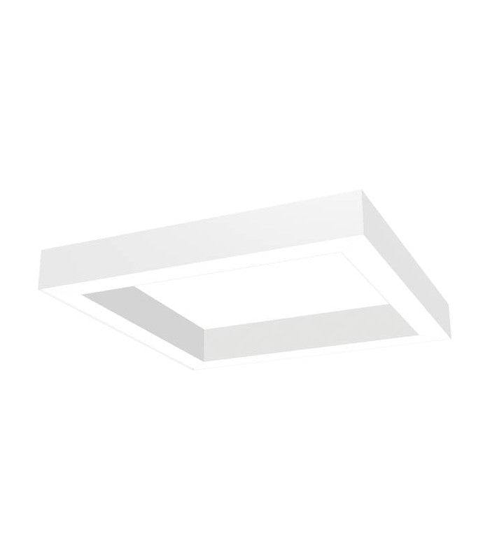 LED LINEAR FIXTURE SQUARE SURFACE MOUNTED OR PENDANT PROFILED-PS 610x610x80mm 60W 3000K (WARM WHITE) 5980Lm WHITE 2423280 VITO